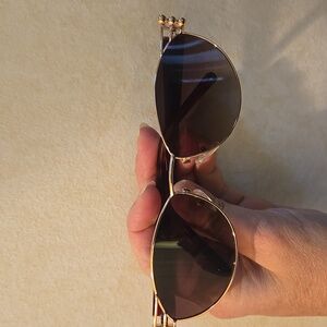 Oceanus x Playboy Sunglasses Limited Edition Gold Logo Cat Eye Tortoise Shell